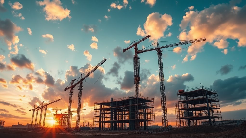 construction progress over time